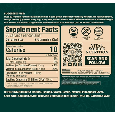 Sunse Premium Feminine Balance Gummies